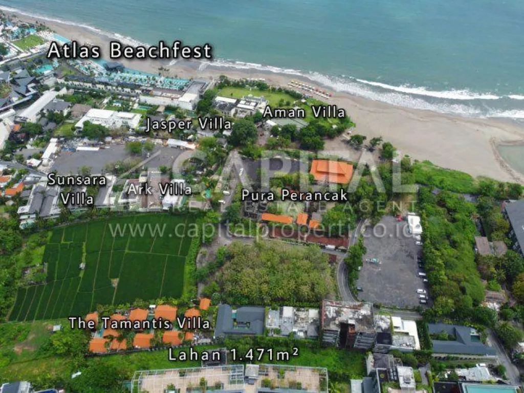 Jual tanah strategis dan pontesial di area Pantai Berawa Bali | iklanova.com