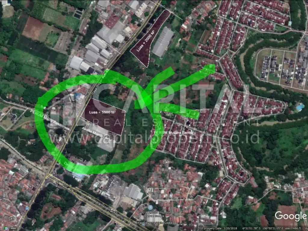 Jual tanah strategis di mainroad Jalan Raya Bogor | iklanova.com