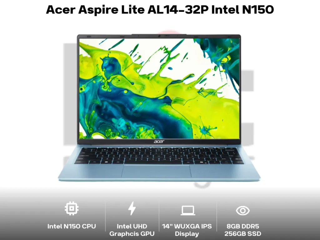 Acer Aspire Lite AL14-32P Intel N150 8GB 256GB 14" WUXGA IPS | iklanova.com