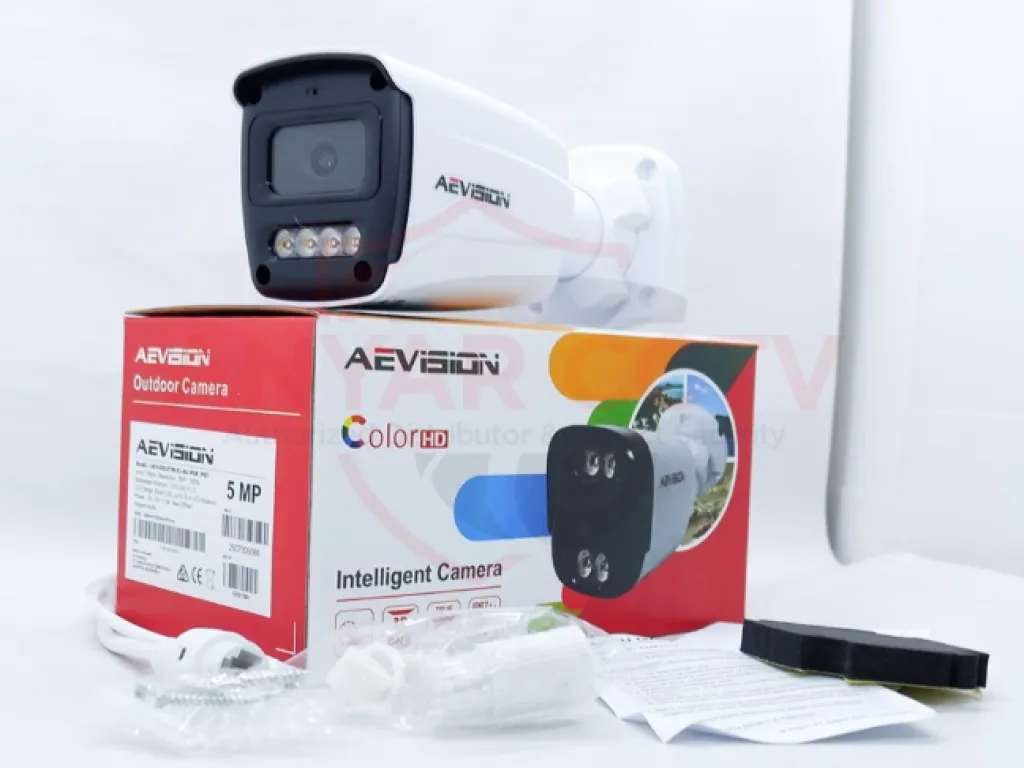 AEVISION IP Camera Bullet 5MP Audio + ColorVu POE Outdoor | iklanova.com