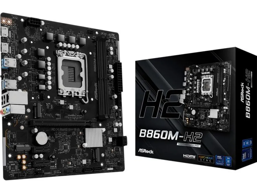 ASROCK B860M-H2 Intel 1851 DDR5 MOTHERBOARD | iklanova.com