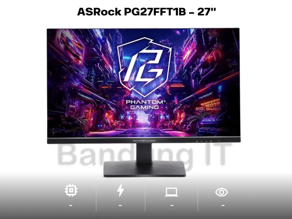 ASRock PG27FFT1B - 27" FHD 180Hz 1ms Gaming Monitor | iklanova.com