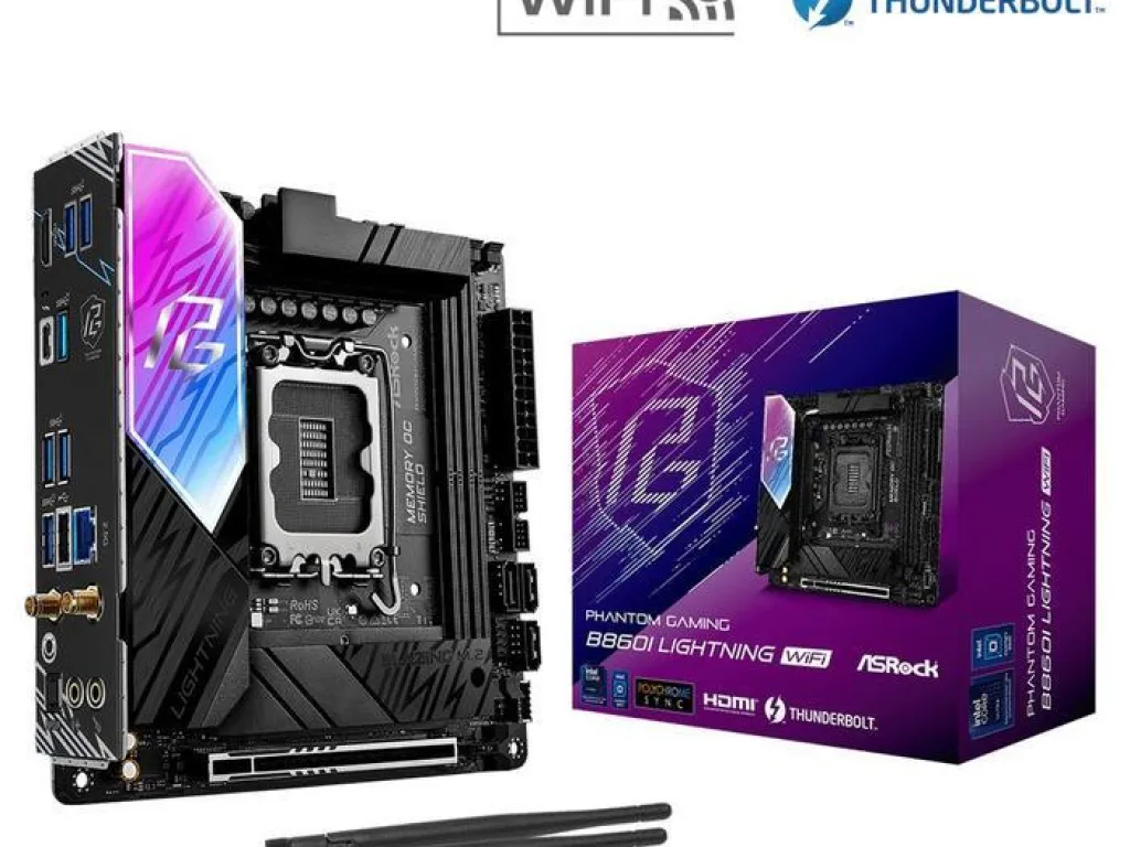 ASROCK PHANTOM GAMING B860I LIGHTNING WIFI LGA 1851 INTEL motherboard | iklanova.com