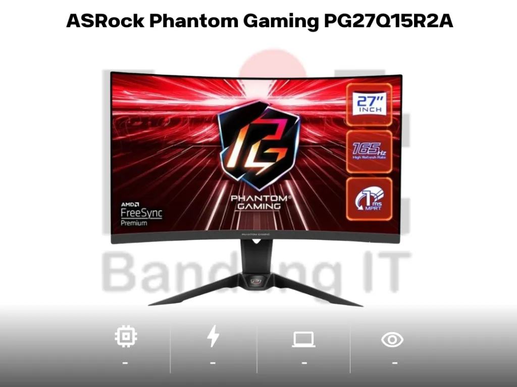ASRock Phantom Gaming PG27Q15R2A - QHD 165Hz CURVED GAMING MONITOR | iklanova.com