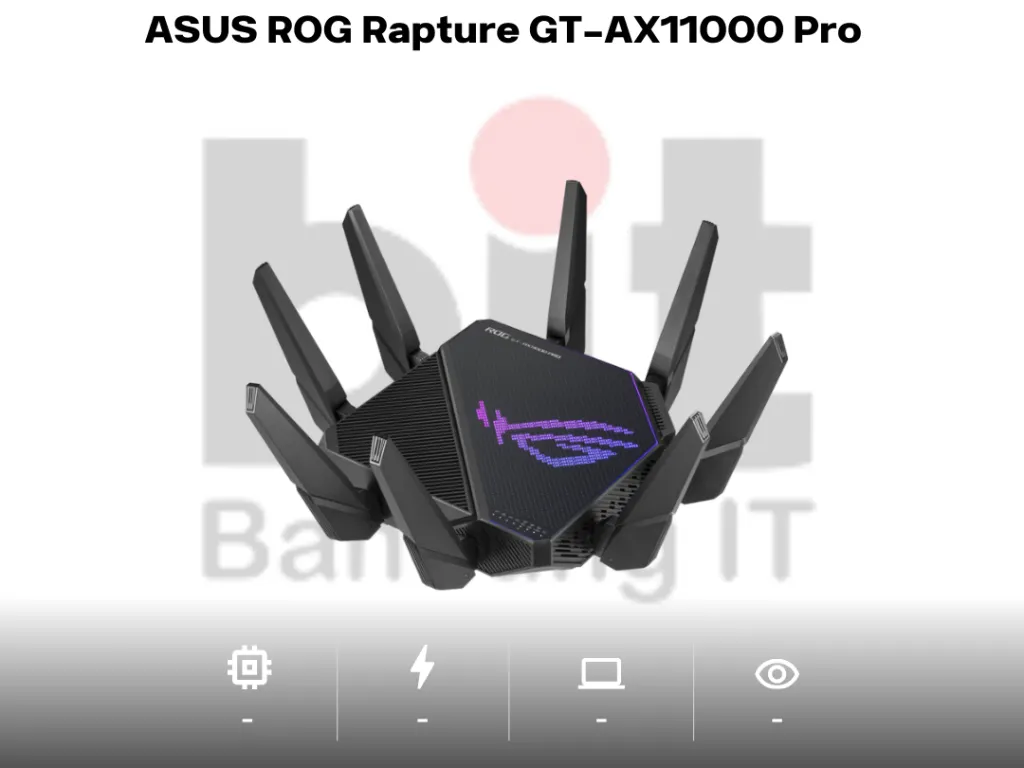 ASUS ROG Rapture GT-AX11000 PRO Tri-Band WiFi 6 Gaming Router | iklanova.com