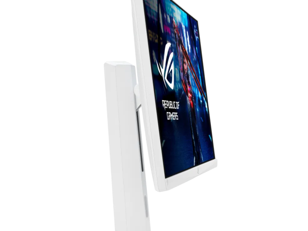 Asus ROG Strix XG27ACMES-W Gaming Monitor 27 Inch 2K QHD 1440p Fast IPS 255Hz 0.03ms 133% sRGB HDR10 G-Sync Compatible Ergononic Stand With USB Type C (15W) White | iklanova.com