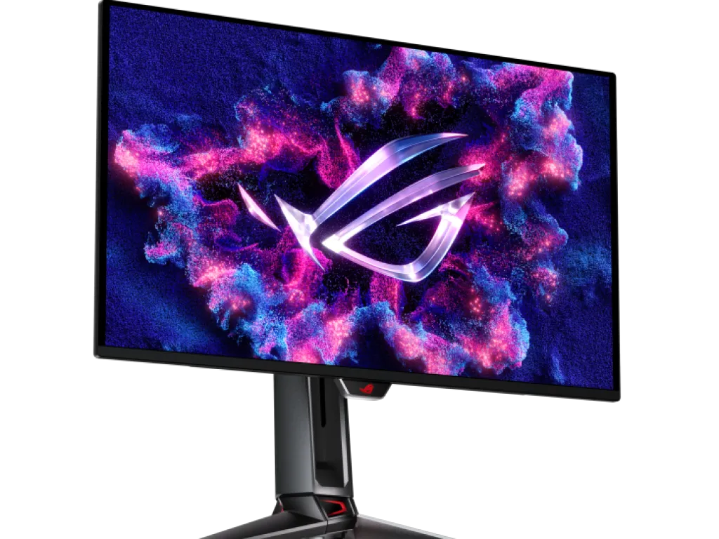 Asus ROG Swift Gaming Monitor PG27UCDM 26.5 Inch 4K UHD QD-OLED 240HZ 0.03ms HDR10 Delta E2 Ergonomic | iklanova.com