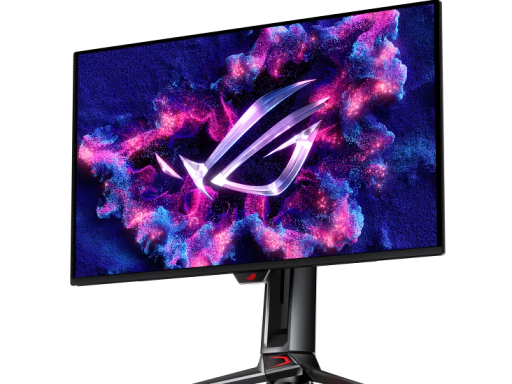Asus ROG Swift Gaming Monitor PG27UCDM 26.5 Inch 4K UHD QD-OLED 240HZ 0.03ms HDR10 Delta E2 Ergonomic | iklanova.com