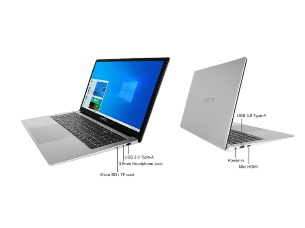 Avita Satus S101 Intel N4020 8GB 256GB 14" Full HD IPS Panel with 178 degree wide viewing angle | iklanova.com