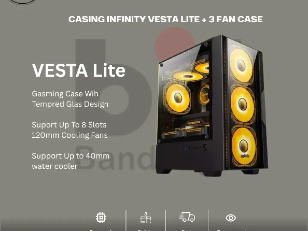 CASING INFINITY VESTA LITE + 3 FAN CASE | iklanova.com