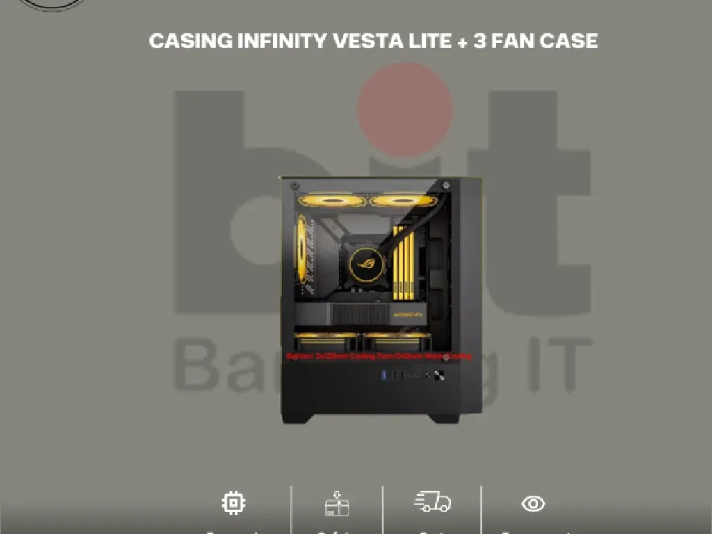 CASING INFINITY VESTA LITE + 3 FAN CASE | iklanova.com