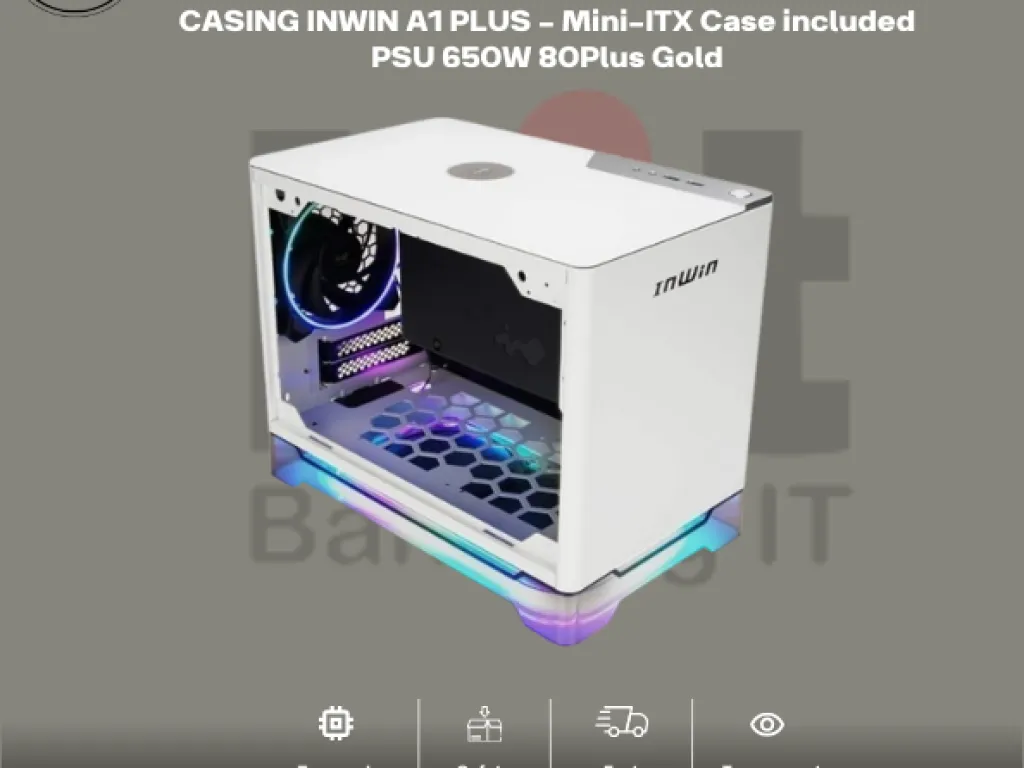 CASING INWIN A1 PLUS - Mini-ITX Case included PSU 650W 80Plus Gold | iklanova.com