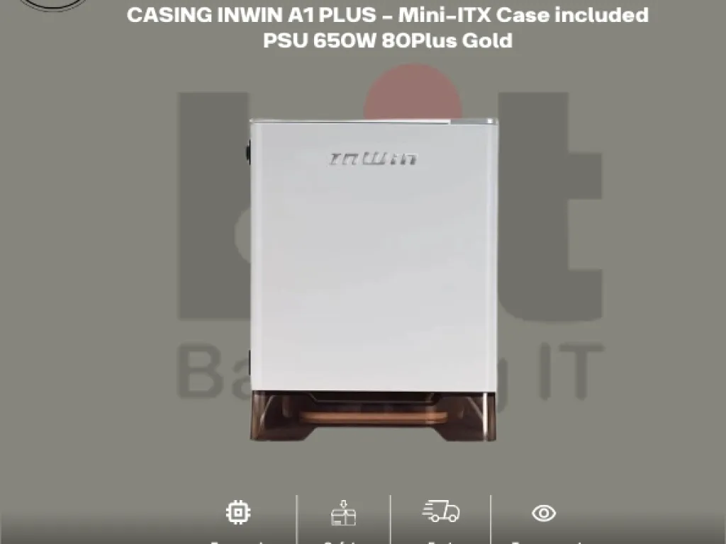 CASING INWIN A1 PLUS - Mini-ITX Case included PSU 650W 80Plus Gold | iklanova.com