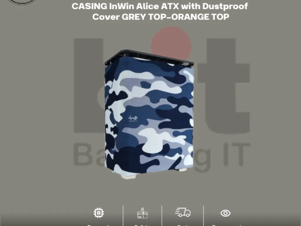 CASING InWin Alice ATX with Dustproof Cover GREY TOP-ORANGE TOP | iklanova.com