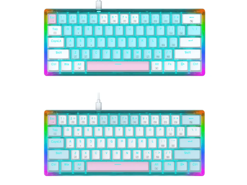 E-Yooso Z-11T 61-Key Mechanical Gaming Keyboard | iklanova.com