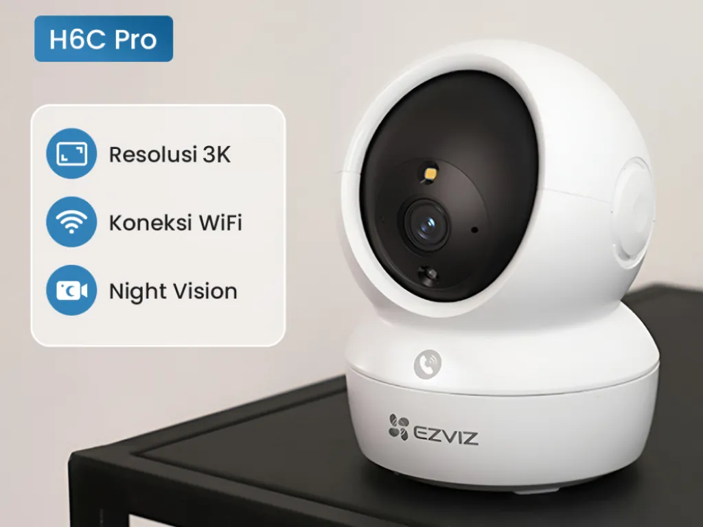 EZVIZ H6C PRO 5MP 3K Smart Color Night Auto Zoom Two Talk Audio | iklanova.com