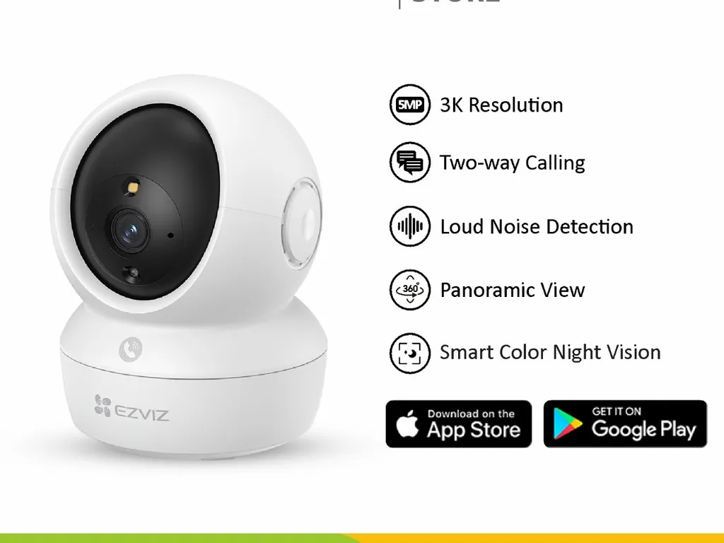 EZVIZ H6C PRO 5MP 3K Smart Color Night Auto Zoom Two Talk Audio | iklanova.com