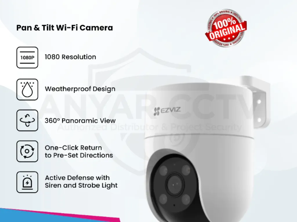 EZVIZ H8C 2MP Wireless PTZ Outdoor Two Way Audio 2MP | iklanova.com