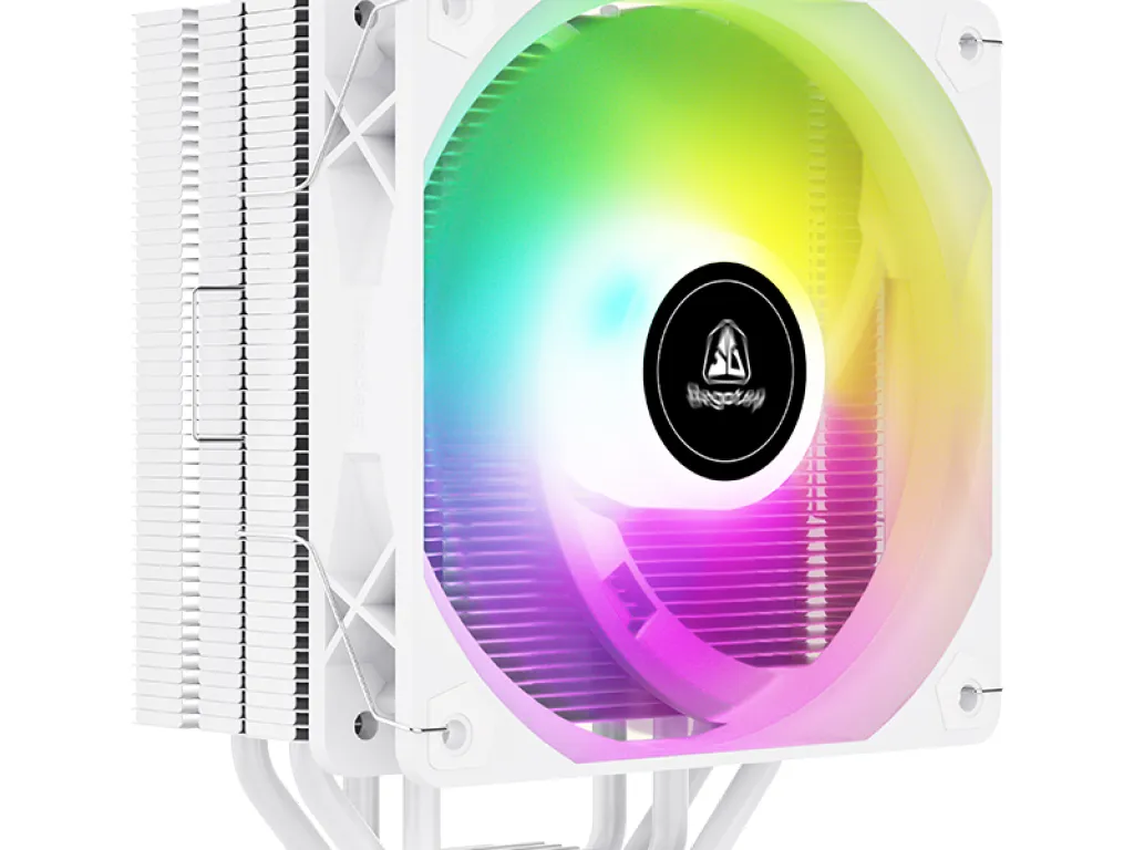 FAN Processor Segotep FZ4 | TDP 220w Intel AMD Single Tower 4 Heatpipe ARGB Air Cooler - WHITE CPU COOLER | iklanova.com