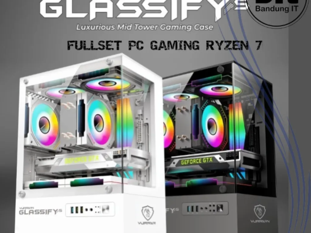 FULLSET PC GAMING RYZEN 7 5700G I 16GB I 256GB NVME I Monitor LED 27" | iklanova.com