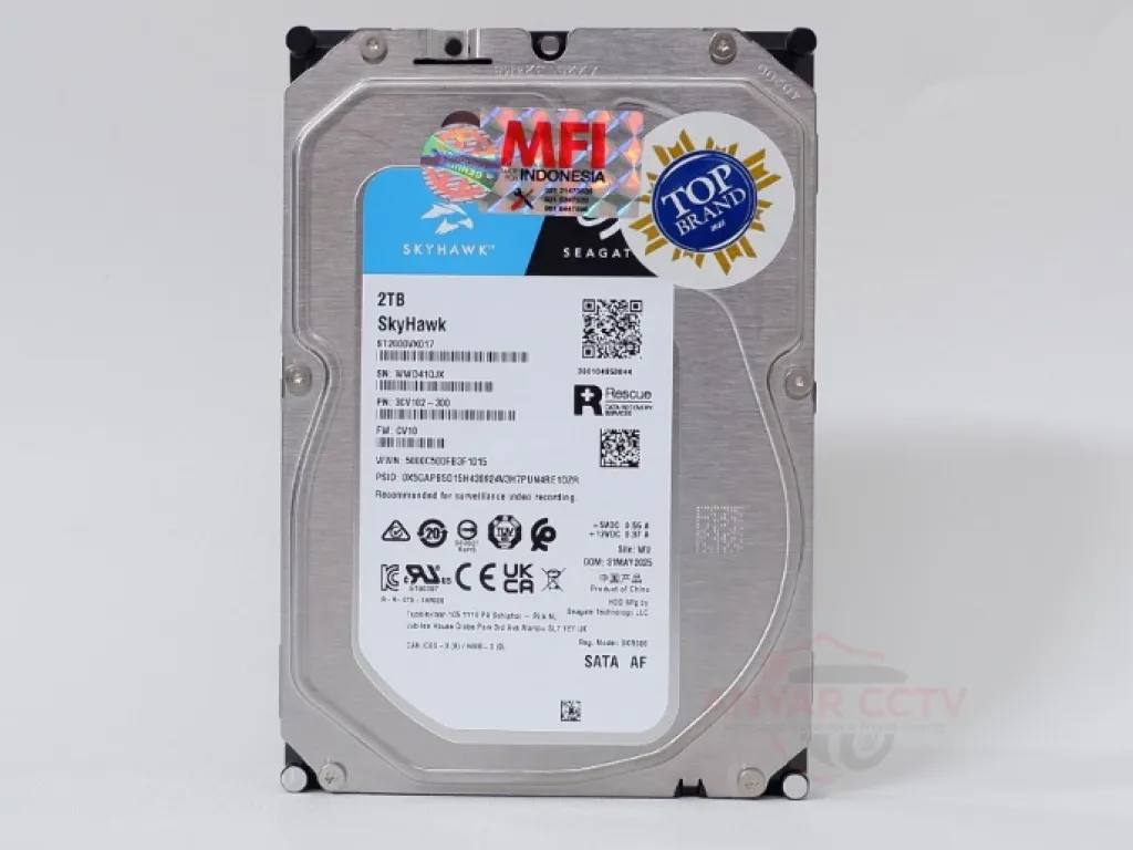 HARDDISK SEAGATE SKYHAWK MFI INDONESIA 2TB GARANSI 3THN RESMI / HDD 2TB | iklanova.com
