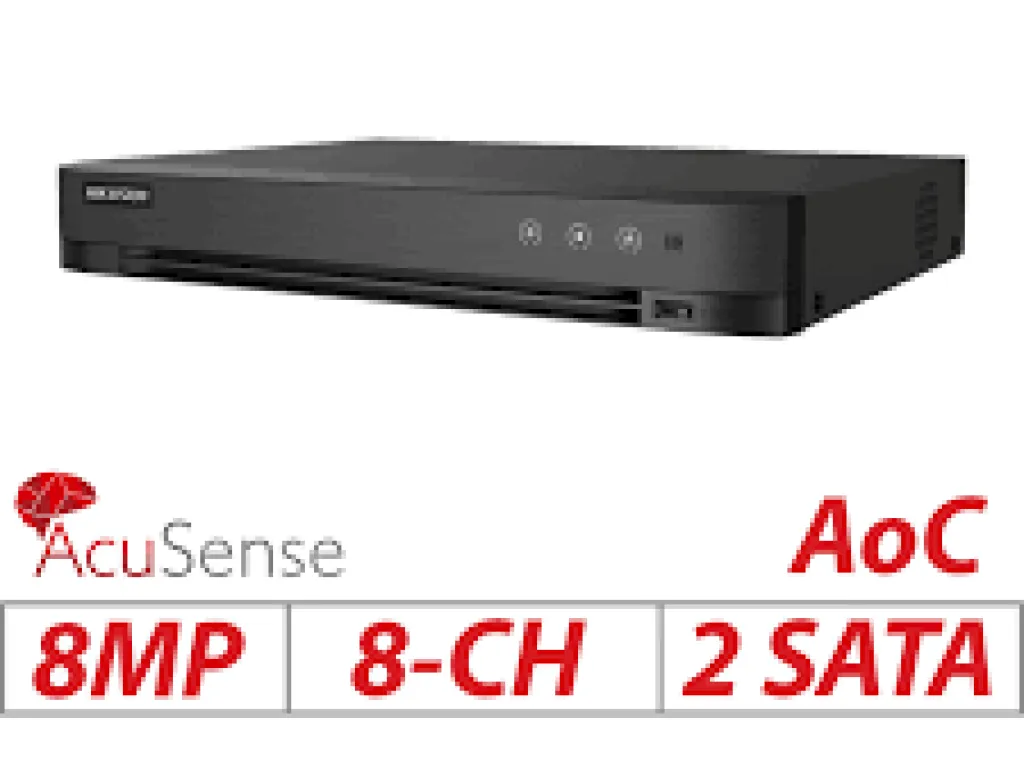 HIKVISION iDS-7208HTHI-M2/S - DVR 8CH ACUSENSE SUPPORT 8MP WITH AUDIO | iklanova.com