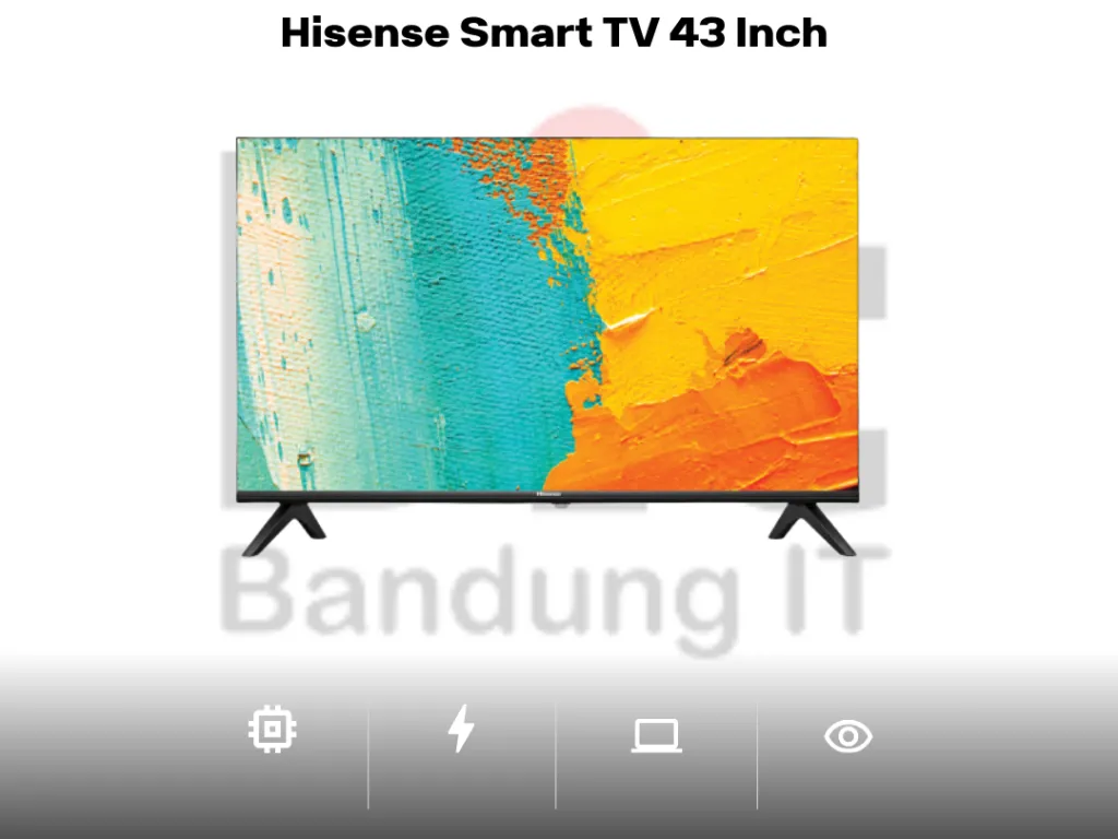Hisense Smart TV 43 Inch Full HD LED DTS Virtual-X Bluetooth Android 11 Bezel less Design | iklanova.com