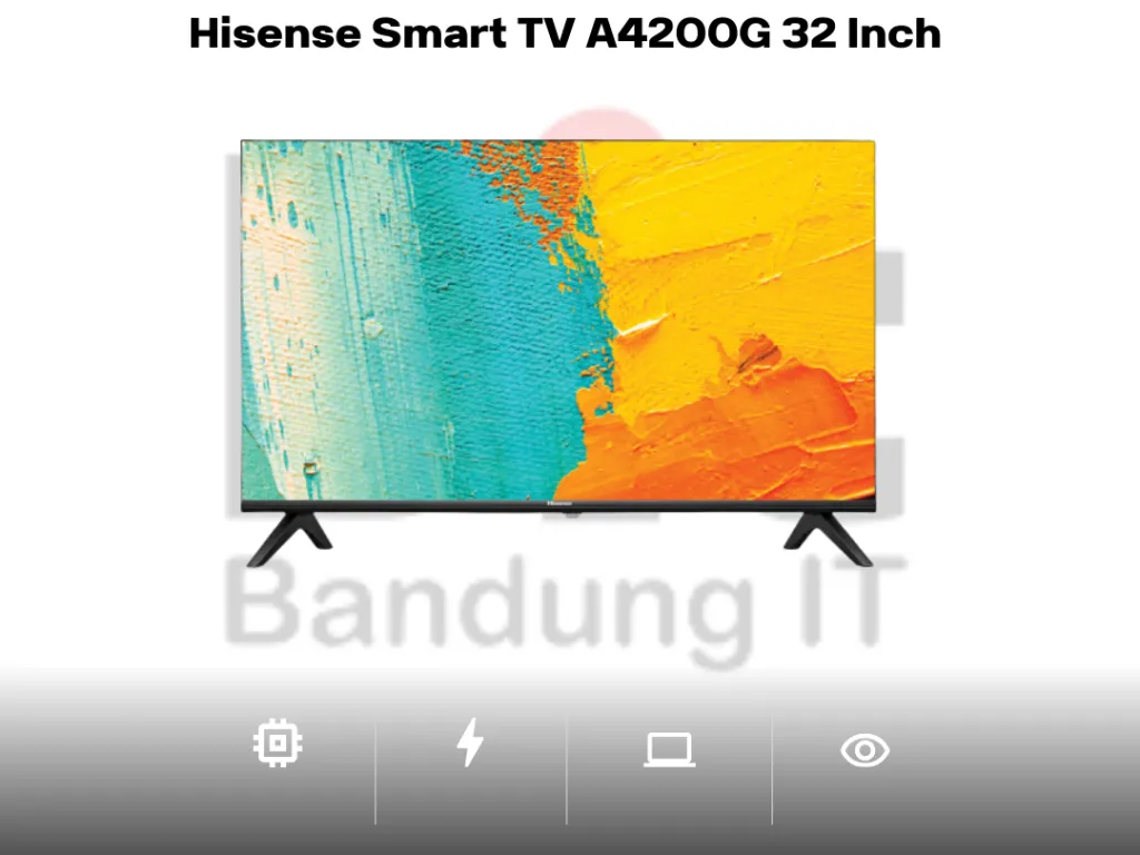 Hisense Smart TV A4200G 32 Inch HD LED Android 11 DTS Virtual:X Bazeless Design | iklanova.com