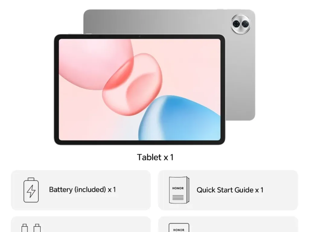 HONOR Pad 10 Wi-Fi Snapdragon 7 Gen 3 8GB 256GB 12.1 Inch IPS 120Hz HDR 8MP Main Camera Garansi Resmi | iklanova.com