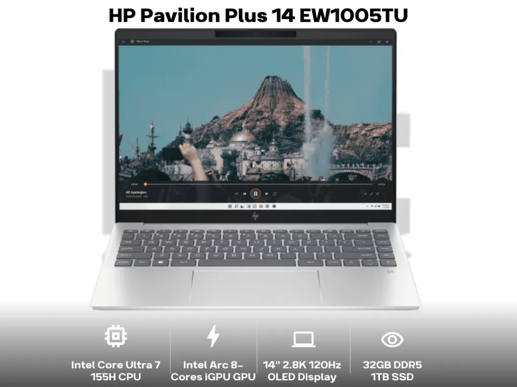 HP Pavilion Plus 14 EW1005TU OLED Ultra 7 155H 32Gb 1Tb 14" 2.8K 120HZ | iklanova.com