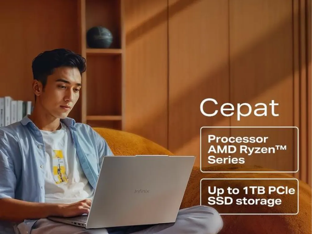 Infinix Xbook B14 AMD Ryzen 7 7735HS 8GB 512GB 14" WUXGA IPS | iklanova.com