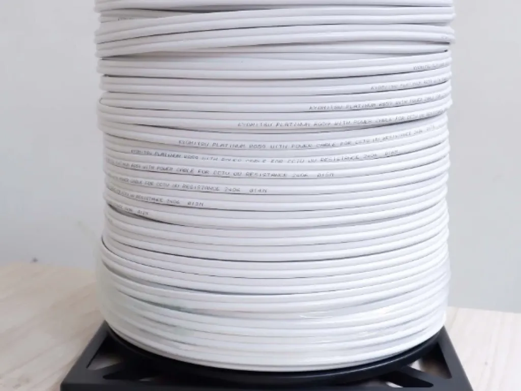 KABEL CCTV KYOMITSU COAXIAL RG59+POWER 300M PUTIH ORIGINAL | iklanova.com