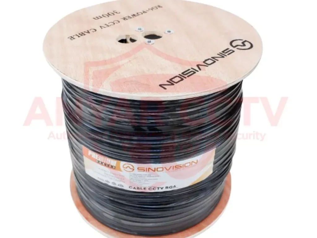 Kabel CCTV RG6 POWER 300M Sinovision Made in Taiwan Super Premium QC | iklanova.com