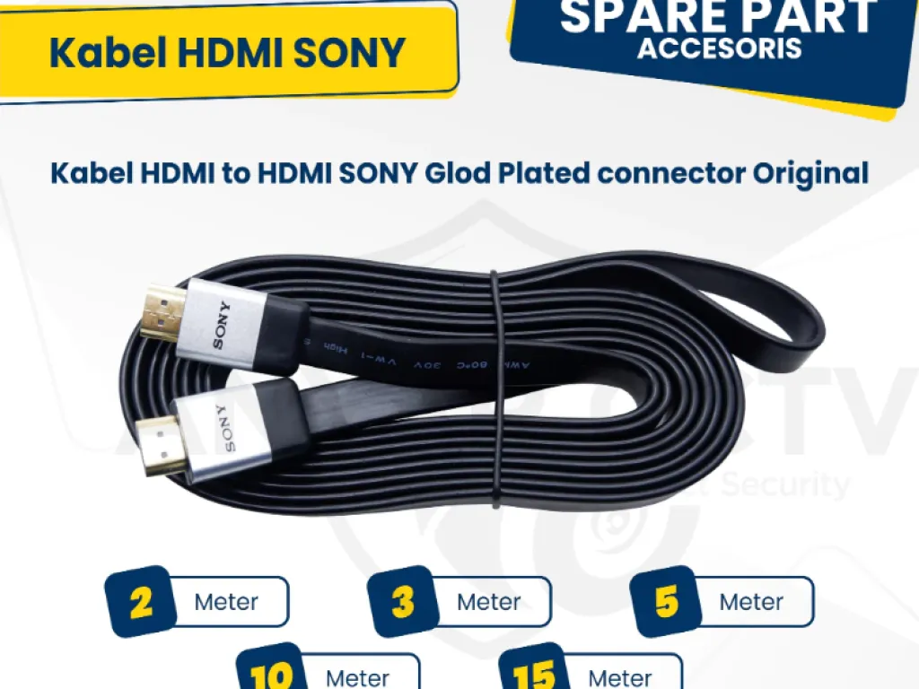 KABEL HDMI SONY 2M/3M/5M/10M/15M METER PREMIUM ORIGINAL HDMI 4K | iklanova.com