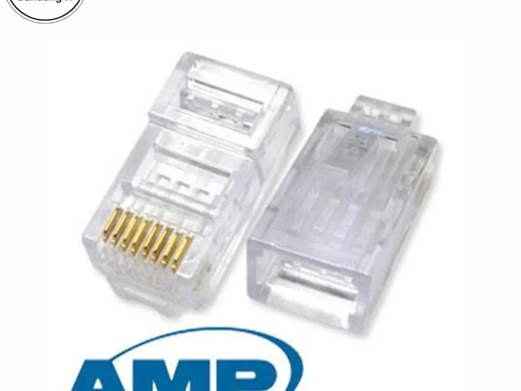 Konektor AMP Original RJ45 Cat5E isi 50pcs (1Pack) Connector Rj 45 | iklanova.com