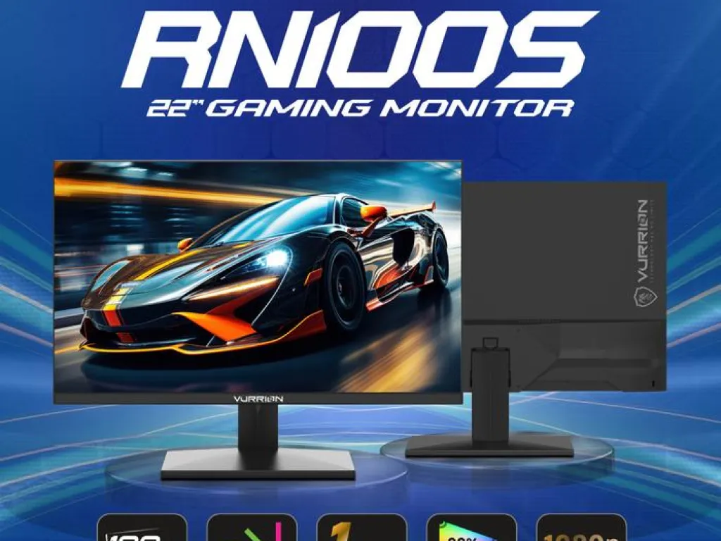 LED GAMING MONITOR VURRION VR22-RN100S BLACK 22"inch | iklanova.com