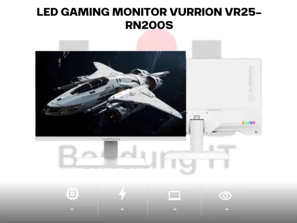 LED GAMING MONITOR VURRION VR25-RN200S WHITE 22"inch | iklanova.com