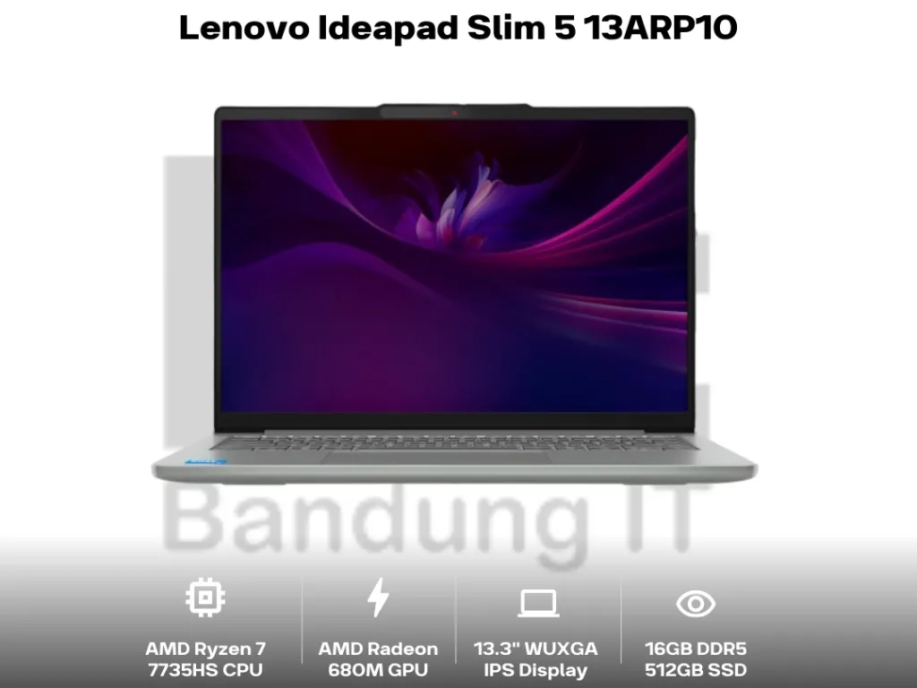 Lenovo Ideapad Slim 5 13ARP10 Ryzen 7 7735HS 16Gb 512Gb 13.3" WUXGA IPS 100 sRGB | iklanova.com