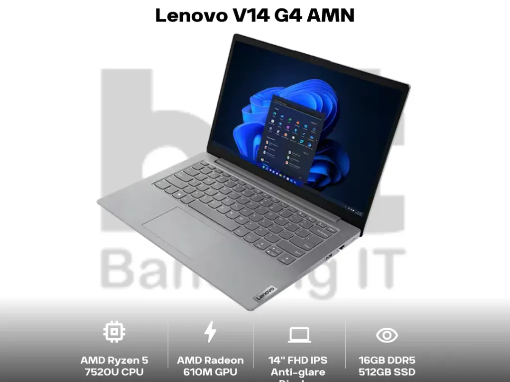 Lenovo V14 G4 AMN Ryzen 5 7520U 16GB 512GB 14" FHD IPS Anti-glare | iklanova.com
