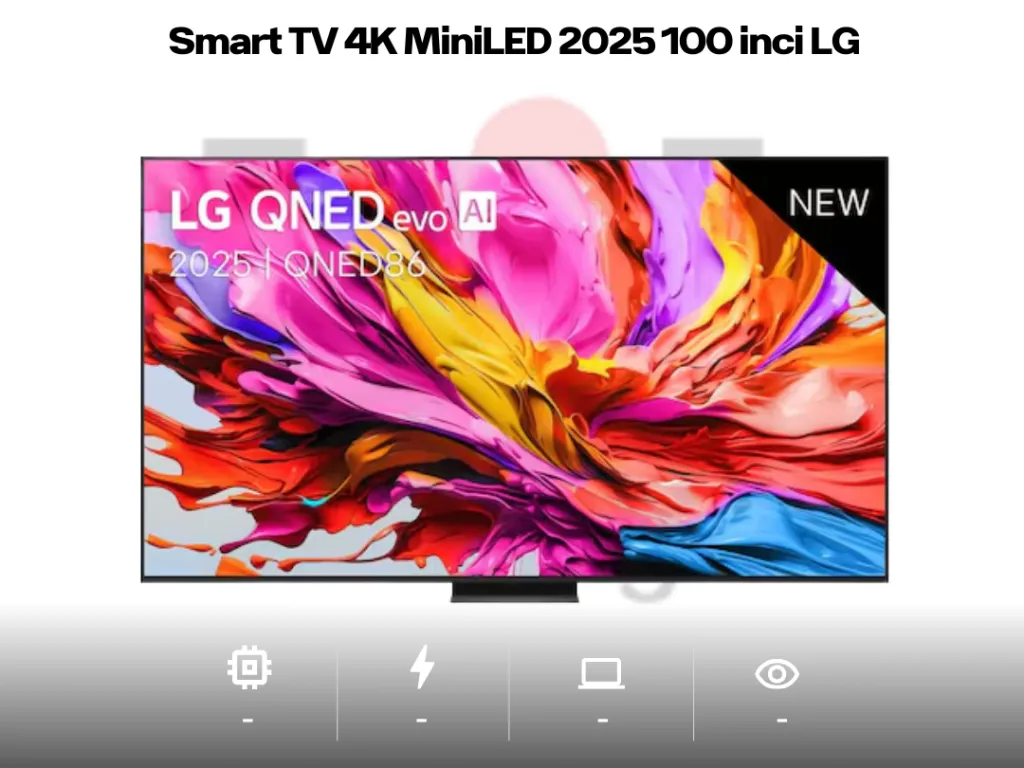 LG 100qned86as QNED Smart TV 4K MiniLED 2025 100 inci LGevo AI | iklanova.com