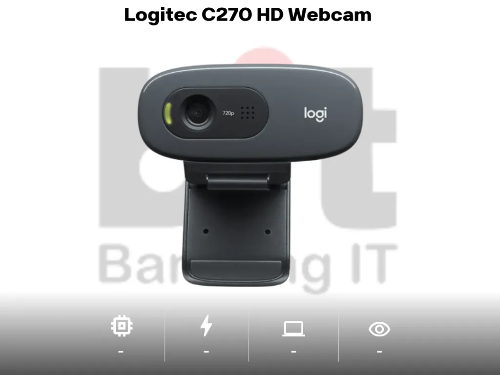 Logitech USB HD Webcam C270 with Microphone | iklanova.com