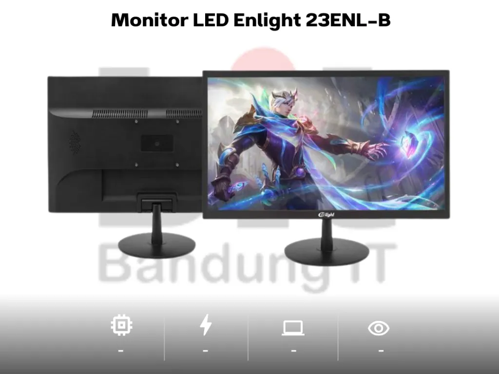 Monitor LED Enlight 23ENL-B 23" VA 1680x1050 HDMI VGA Widescreen Frameless | iklanova.com