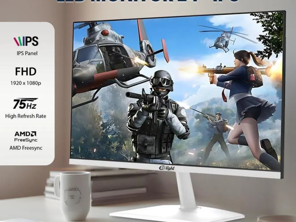 Monitor LED Enlight 24ESI-B 24 Inch Frameless Monitor Full HD VA 75Hz 2ms | iklanova.com