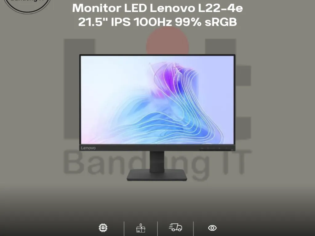 Monitor LED Lenovo L22-4e 21.5" IPS 100Hz 99% sRGB | iklanova.com