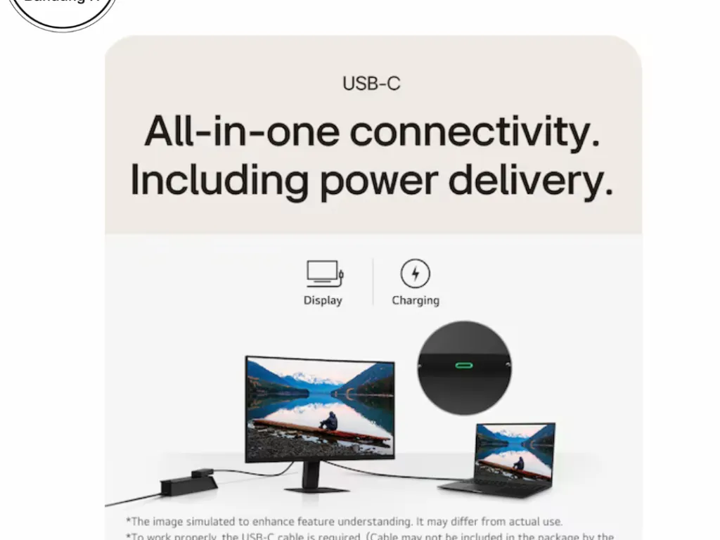 Monitor LED LG 24U421A-B 24" CURVED FHD 100Hz with USB-C | iklanova.com