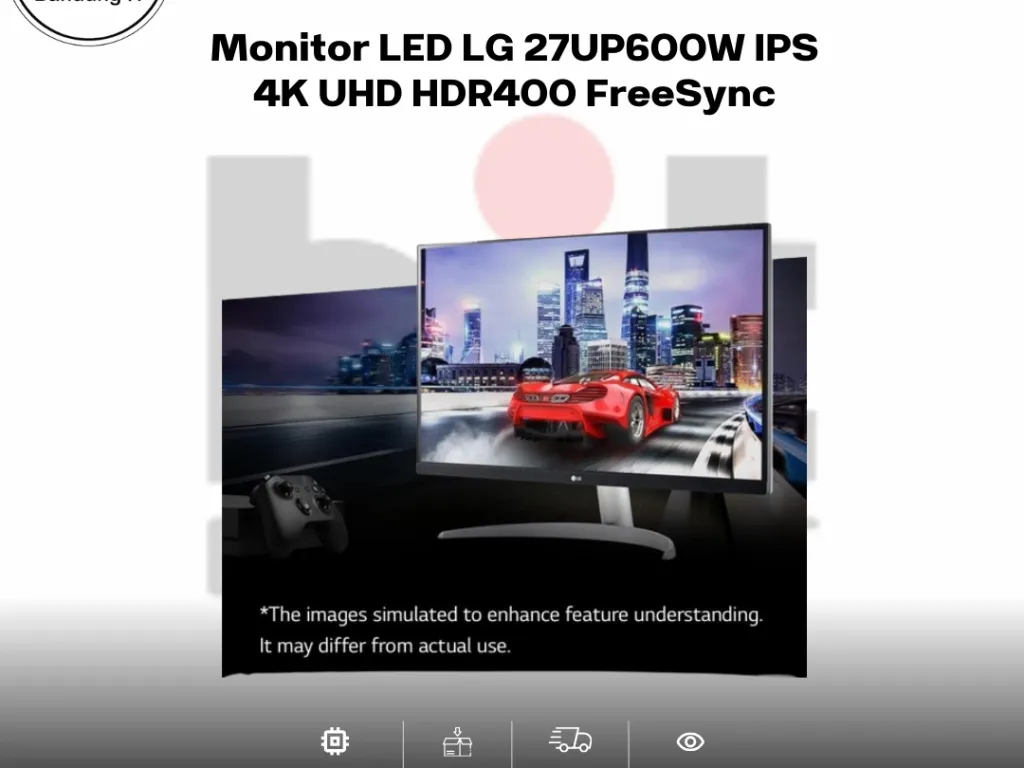 Monitor LED LG 27UP600W IPS 4K UHD HDR400 FreeSync | iklanova.com
