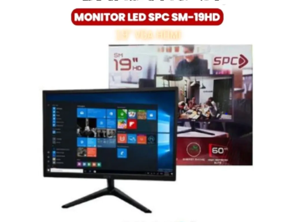 MONITOR LED SPC SM-19HD 19 Inch VGA HDMI Garansi Resmi | iklanova.com