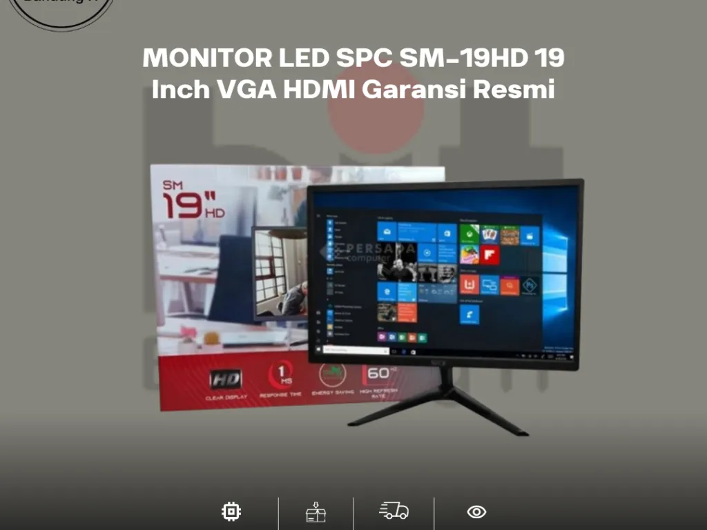 MONITOR LED SPC SM-19HD 19 Inch VGA HDMI Garansi Resmi | iklanova.com