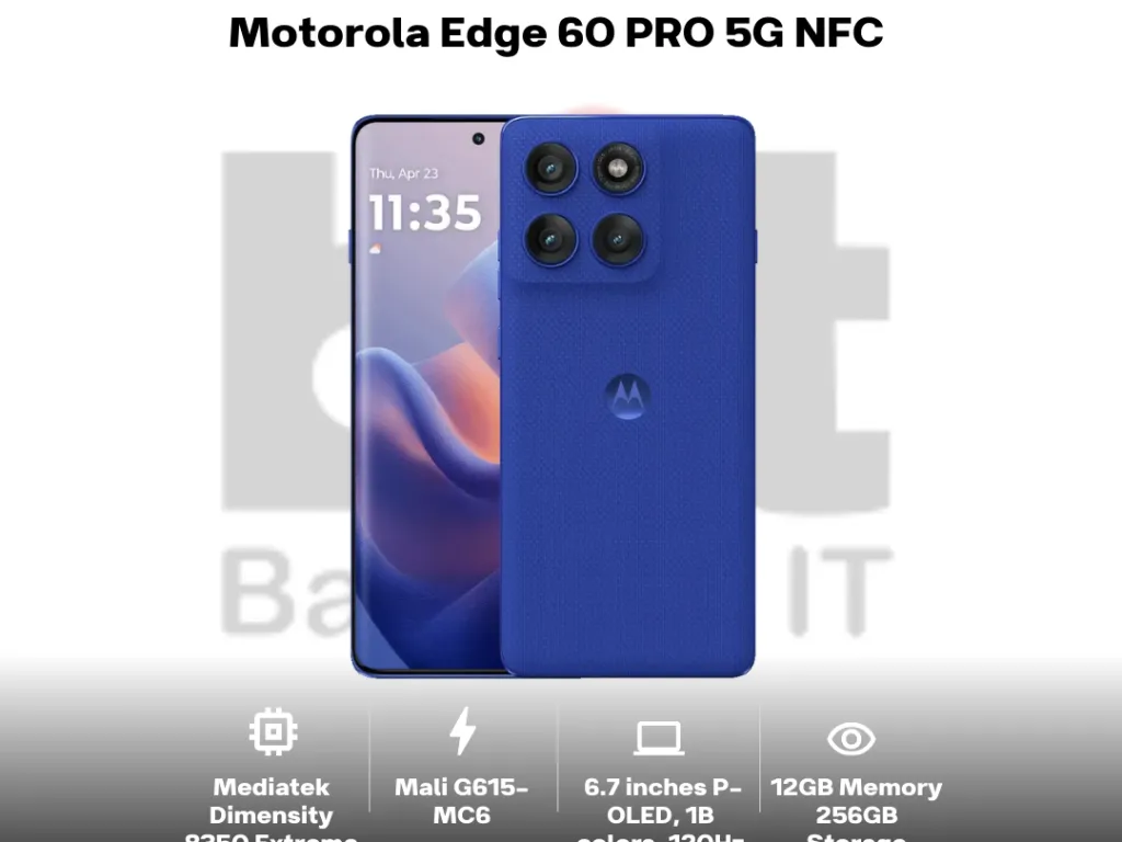 Motorola Edge 60 PRO 5G NFC 12GB 256GB 6.7" 120Hz P-OLED Curved 50MP Triple Camera OIS | iklanova.com