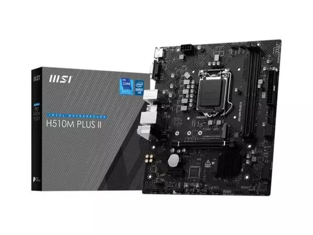 MSI H510M PLUS II Intel Motherboard (LGA1200, H510, DDR4, USB3.2, SATA3) | iklanova.com